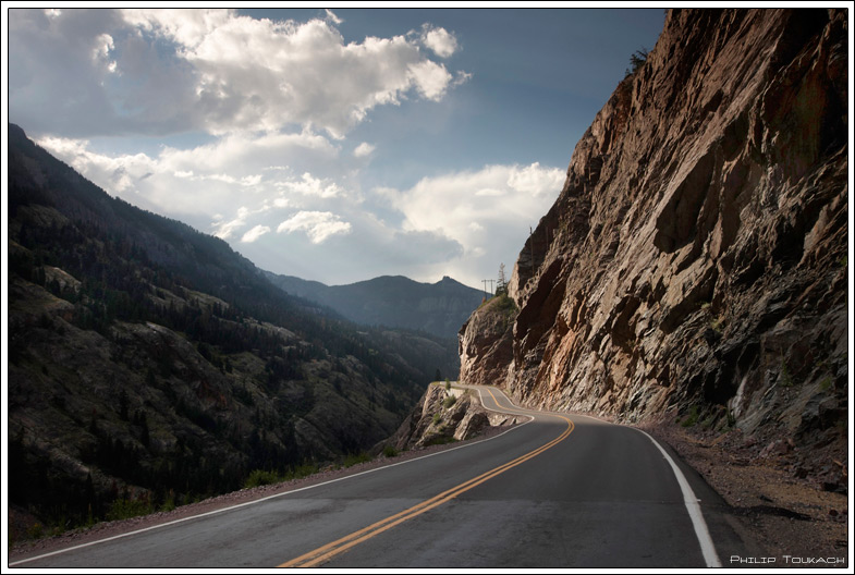 Сильвертон-Оурэй, шоссе Миллиона Долларов, Скалистые горы, Колорадо, США, 2014