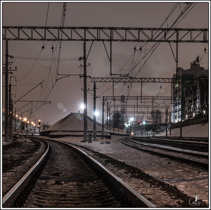 окружная железная дорога, Лефортово, Москва, Россия, 2016